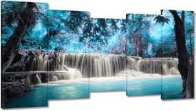 Vászonkép 150x80 Türkiz vízesés