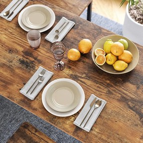 Bárasztal, stabil magas bárpult 120x60x90 cm, barna-fekete