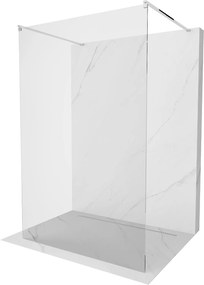 Mexen Kioto, átmenő zuhanyparaván 100 x 200 cm, 8mm átlátszó üveg, 2x króm stabilizáló távtartó, 800-100-002-01-00