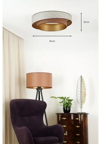 Brilagi - LED Dimmelhető lámpa VEGAS SHINE LED/24W/230V átm. 60 cm barna + távirányító