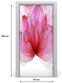 Ajtóposzter öntapadós rózsaszín virág 85x205 cm