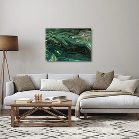 Kép - Zöld márvány (üvegen) (70x50 cm)