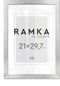 Képkeret 21x30 A4 Képkeret Fotó 21x29,7 ezüst
