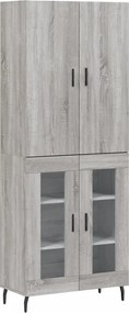 vidaXL szürke sonoma szerelt fa magasszekrény 69,5 x 34 x 180 cm