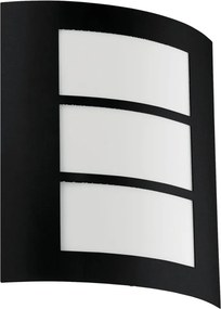 EGLO 99567 CITY Modern Kültéri Fali Lámpa Fehér, Fekete E27 IP44
