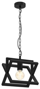 Csillár láncon ARNOLD 1xE27/60W/230V fekete