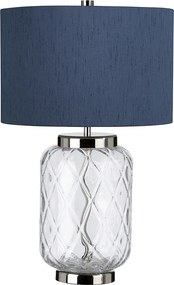 Quintiesse glamour modern asztali lámpa sola kék polírozott nikkel elsqn-sola-tl-s-blu