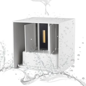 LED Kültéri fali lámpa 2xLED/3W/230V IP54 fehér