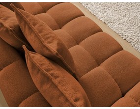 Terrakotta színű zsenília kanapé 278 cm Everest – Bobochic Paris