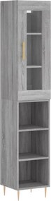 vidaXL szürke sonoma szerelt fa magasszekrény 34,5 x 34 x 180 cm