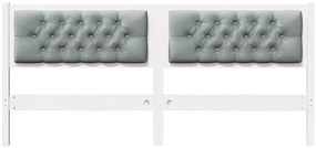 Fejtámla Egyéb Fehér és világosszürke 160 cm Tömör fenyőfa