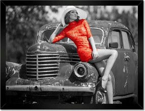 Poszterek keretben 40x30 Elegáns nő