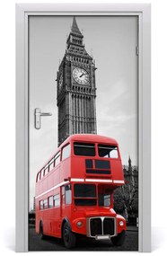 Ajtó tapéta London busz 75x205 cm