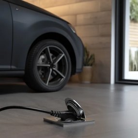 Brilagi - Kültéri beépített padló aljzat IP55 matt króm négyzet