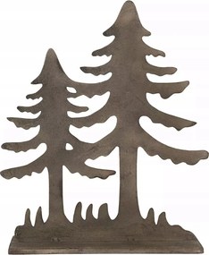 Karácsonyfa Figura Loft Fém lapos karácsonyi dísz ajándék