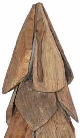 Karácsonyfa állvánnyal Barna 80 cm Tömör tíkfa