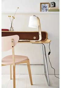 Lucide 06502/81/31 - Asztali lámpa NORDIC 1xE14/40W/230V fehér