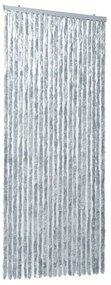 fehér és szürke zsenília rovarfüggöny 90 x 220 cm