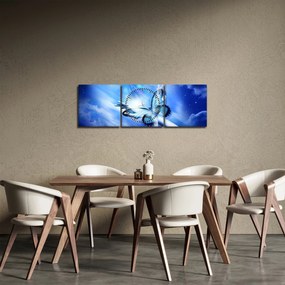 Kép - Pillangó, a remény szimbóluma (órával) (90x30 cm)
