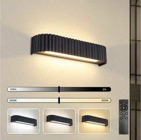BRILAGI - fényerőszabályozható LED fali lámpa FALCON MODERN LED/14W/230V 40 cm fekete + távirányító