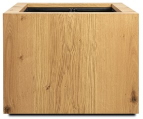 Önöntöző fa virágcserép TAMMI, négyzet alakú, többféle változatban - Hobby Flower méretek: 54x54x40, szín: természetes tölgy