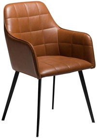 Embrace design karfás szék, vintage világosbarna műbőr