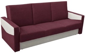 Milano kanapé, bordó-drapp