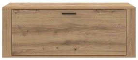 Cipőszekrény polcokkal kézműves tölgy 100 x 35 x 38 cm Faanyag