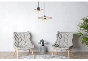 Csillár zsinóron FALCO 1xE27/60W/230V átm. 20 cm bézs