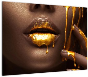 Kép - Nő arany ajkal (70x50 cm)