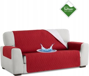 Vízálló ágytakaró négyszemélyes kanapéhoz teflon védő piros 200 cm