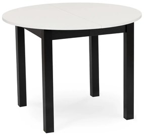 Bővíthető Étkezőasztal Fehér/Fekete Színben. HARRY 102-142 cm