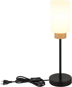 Globo 15977T - ROWENA asztali lámpa 1xE27/60W/230V fekete/fehér