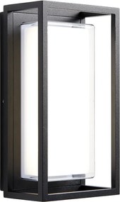 ENDON 79201 ARLOW Modern Kültéri Fali Lámpa Fekete, Átlátszó LED IP44
