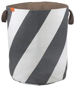 Szürke-krémszínű textil szennyeskosár 5 l Diagonal – Mette Ditmer Denmark