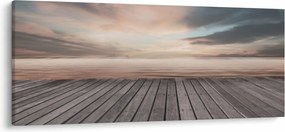 Kép - Móló naplementében (120x50 cm)