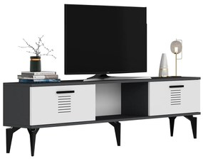 TV asztal/szekrény Vipapo 11 (antracit + fehér) . 1095219