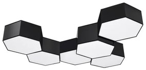 Sollux SL.1061 - Mennyezeti lámpa SUNDE 2xE27/60W/230V 15,5 cm fekete