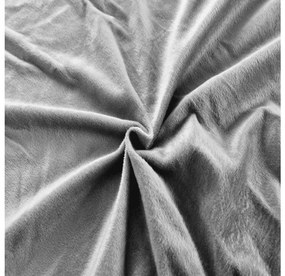 Mikroplüss lepedő NOLVIA 90x200 cm világosszürke