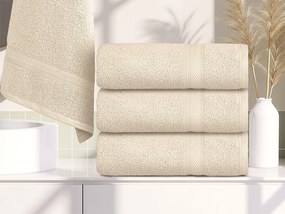CLARYSSE ELEGANCE törölköző 60x110 cm krémszínű, 100% pamut