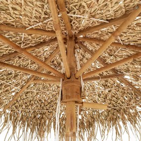 bambusz tiki esernyő banánlevél ernyővel 150 cm