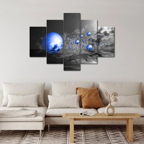 Világoskék gömbök képe (150x105 cm)