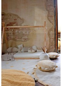 Okkersárga-krémszínű mosható kézi szövésű pamut gyerek szőnyeg 120x160 cm Hippy Dots Honey – Lorena Canals