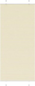 vidaXL pliszírozott redőny krém 95x200 cm szövetszélesség 94,4 cm