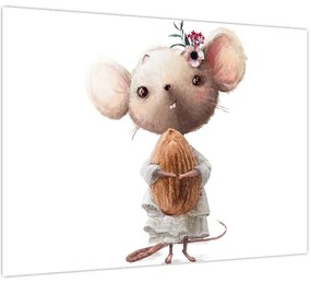 Üveg kép - Akvarell állatka N⁰2 (70x50 cm)