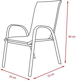 ALINA Kerti szék szett - 6 db