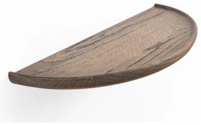 Barna tölgyfa fali polc 40 cm Mu – Gazzda