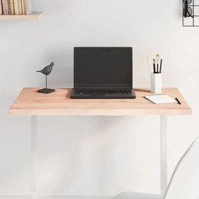 asztallap 80x40x2 cm kezeletlen tömörfa tölgyfa élőszegélyes