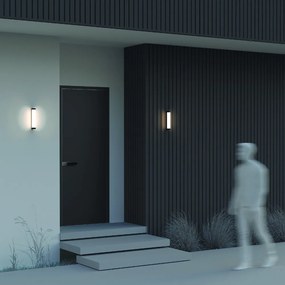 O482WL-L12B3K Rounge Alumínium Fali Lámpa Fekete Színű LED 12 W 3000 Kelvin 600 Lumen IP54