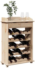 Bor Rack 90x60x30 cm Tömör Fa Fenyő